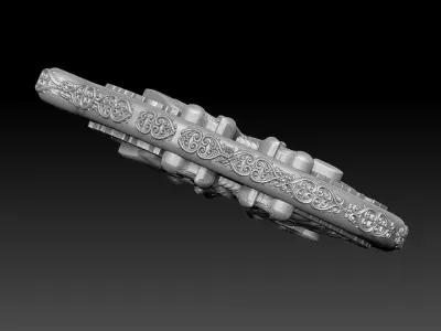 HM Skull Captain Keychain 01 3D print model