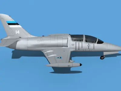 Aero Vodochody L-39C Albatross Estonia 1 3D model