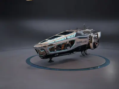 Spaceship SpShc9 3D model