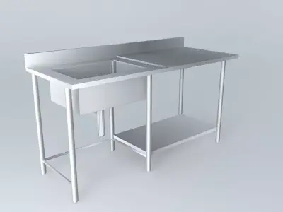 Kit217 Bancada Inox Cuba por Alex Marques Free 3D model