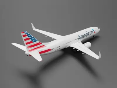 Boeing 737-800  American Airlines Livery 3D model