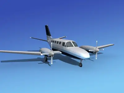 Cessna 441 Conquest II V13 3D model