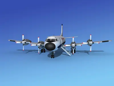 Lockheed L-188 Electra II HP Eastern Airlines 2 3D model