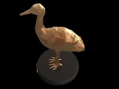 Parametric Crane Low-poly 3D model