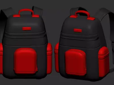 backpack high poly sculpt 3d printable ver 7 3D model 3D model 3D model get