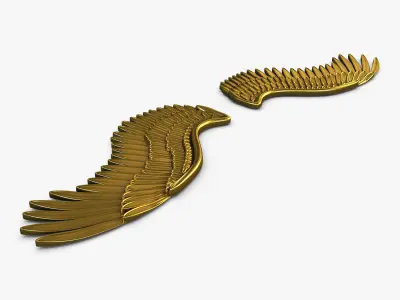 Eagle Wings Gold v 2 3D model