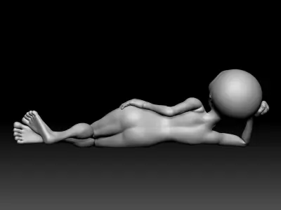 Alien Statue - 0200 3D print model