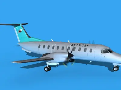 Embraer EMB120 Network 3D model