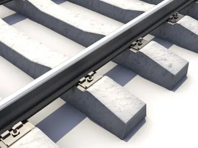 RailRoad way 3D model