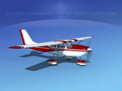Cessna 172 Skyhawk 1967 V02 3D model