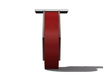 Roda de Borracha Novex R414 BFS Rubber Wheel 3D model