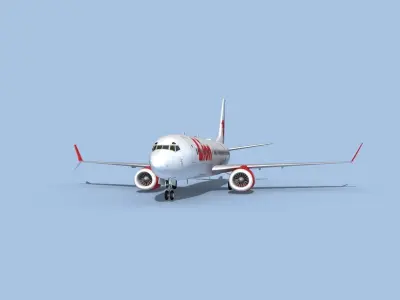 Boeing 737-800 Max Lion Air 3D model
