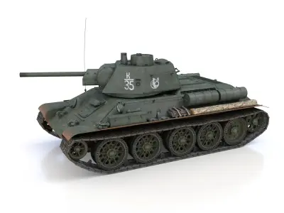 T-34-76 - Model 1943 - Soviet medium tank - K35 3D model