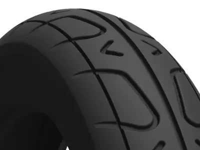 Exo Bike Scooter Front Tire Free 3D model