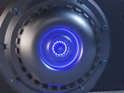 Sci-fi turret 3D model