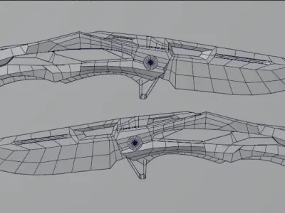 Stylized Knife 3D model