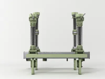 Power Transformer Poles 3D model