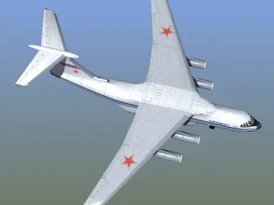 Il-76 Candid Aircraft 3D model