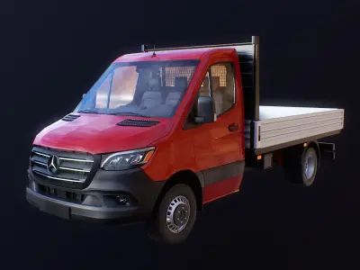 Mercedes Sprinter Pickup Heavy Duty 3D model