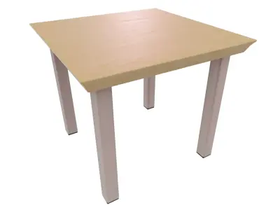 Outdoor Table Low-poly 3D model 6