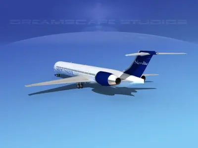 McDonnell Douglas MD-90 Nordic Charters 3D model