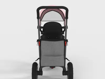 FOLDING BABY TRICYCLE 3D model