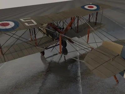 Airco DH2 - DeHavilland DH2 3D model