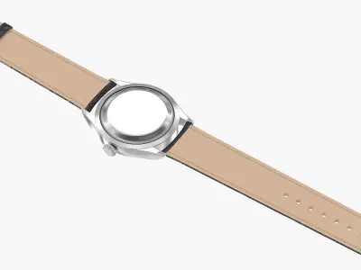 Classic Open Wrist Watch 1 3D model