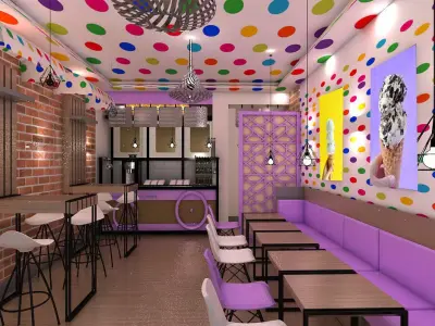 Ice Cream Shop 3D model