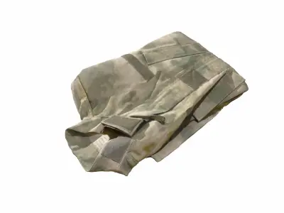 Folded Combat Shirt 3D Scan 3D model