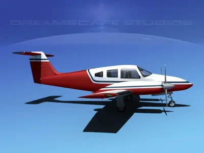 Piper PA-44-180 Seminole V03 3D model