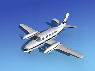 Cessna 441 Conquest II V12 3D model