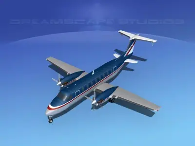 Beechcraft 1900C V15 3D model