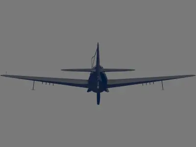 SB2C-4 Helldiver 3D model