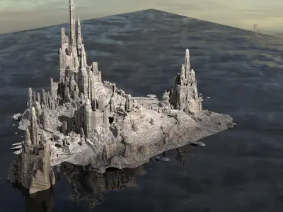 Desert Alien Monoliths 8 3D model