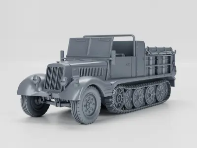 Sd Kfz 11-2 Decontamination and Sd Kfz 11-3 Chemical warfare 3D print model