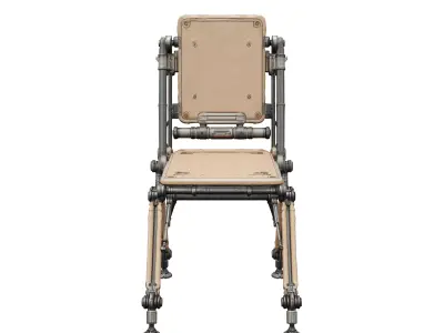 Scifi Folding Chair 01 3D model