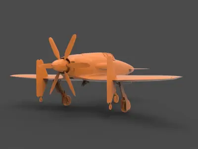 Kyushu J7W Shinden 3D print model