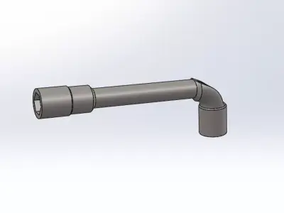 l style soket wrensh 3D model