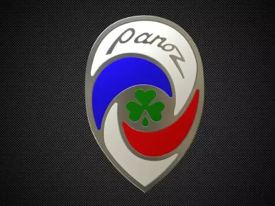 panoz logo 3D model