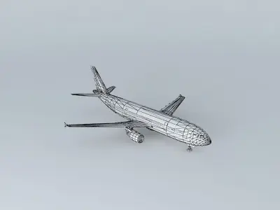 Template Airbus A300 600 Free 3D model