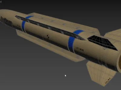 Raytheon Peregrine AMRAAM Missile 3D model