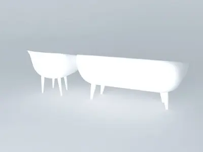 sofa pair of sofas Free 3D model
