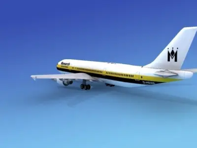 Airbus A300 Monarch 1 3D model