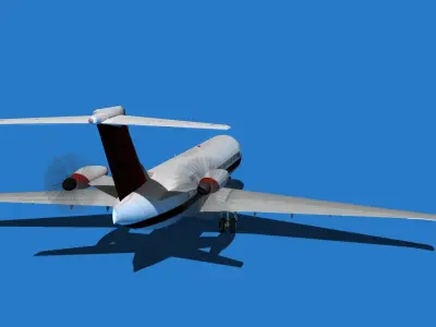 Boeing 7X7-1 Jet Fan V105 3D model