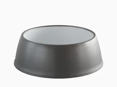 Plastic Dog Bowl B 01 Low-poly 3D model