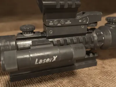 RangeFinder Rifle Scope Low-poly 3D model