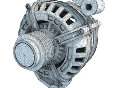 Detailed Alternator 2 3D model