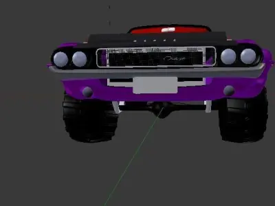 1970 4X4 Widebody Offroad Dodge Challenger Free 3D model