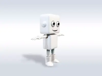 3D Cartoon character t stylized computer pc  3D model